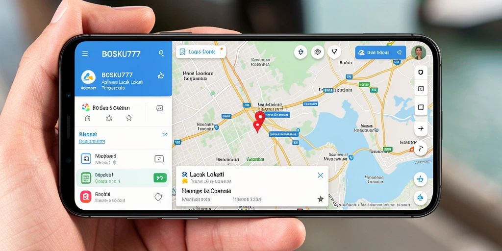 Tampilan antarmuka BOSKU777 yang mudah digunakan untuk lacak lokasi.