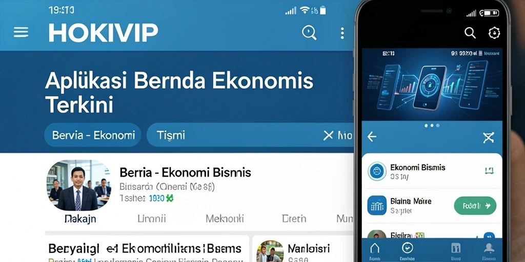 Tampilan utama HOKIVIP dengan berita dan fitur analisis ekonomi.