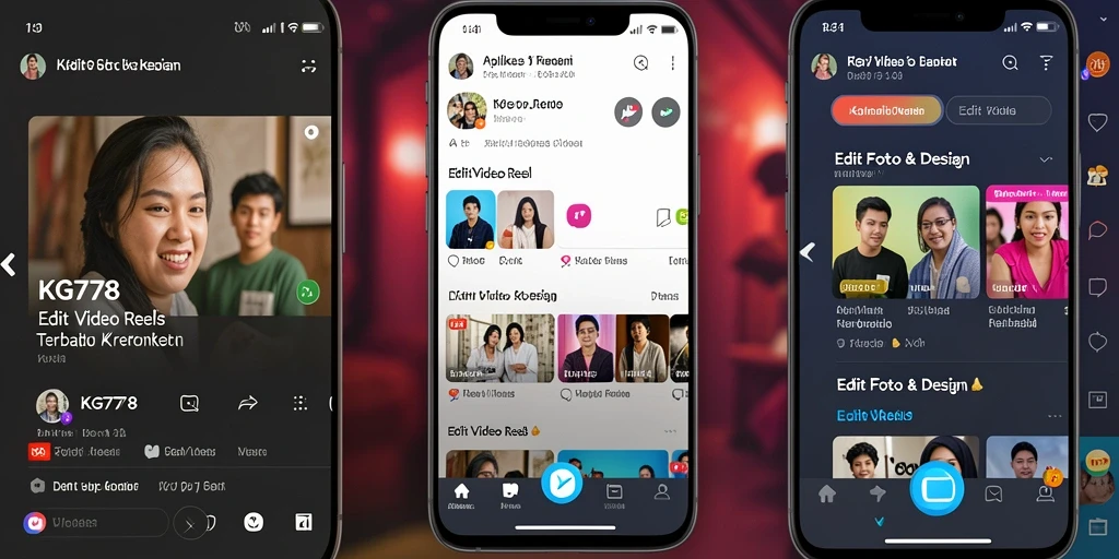 Tampilan antarmuka KG778 untuk Edit Video Reels yang intuitif dan user-friendly.
