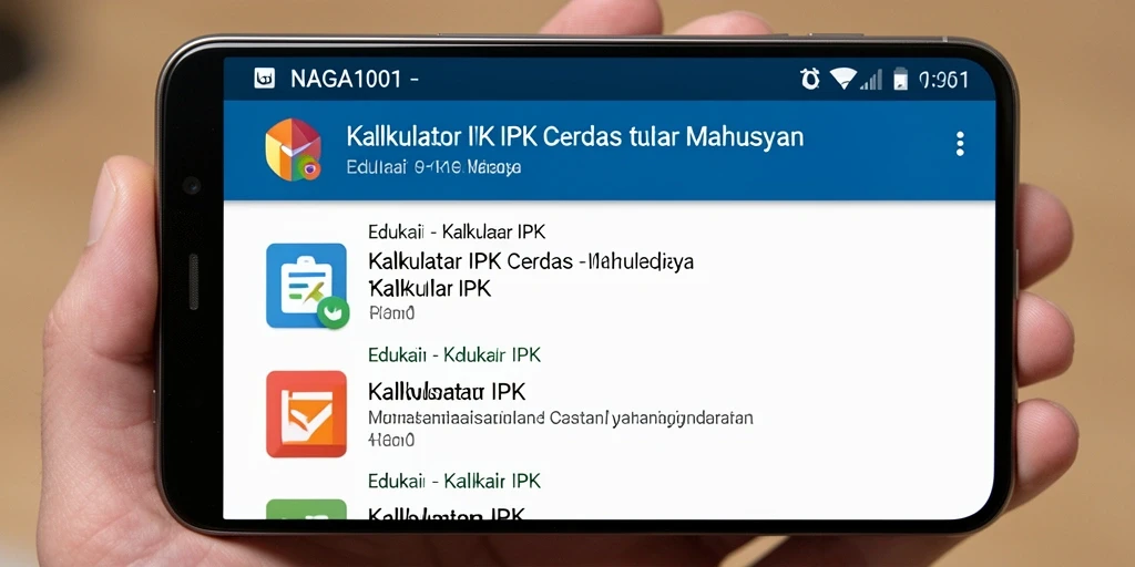 Tampilan antarmuka NAGA1001 yang sederhana dan mudah dipahami.