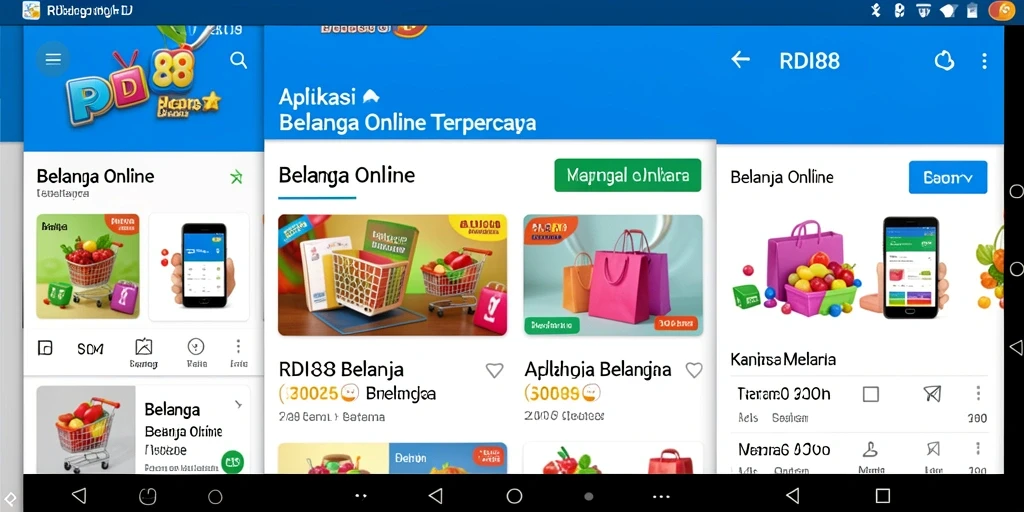 Tampilan antarmuka RDI88 yang menarik dan mudah digunakan untuk berbelanja online.