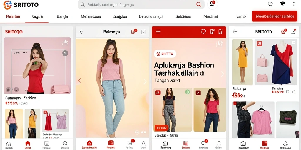 Antarmuka sederhana dan fungsional dari aplikasi SRITOTO.