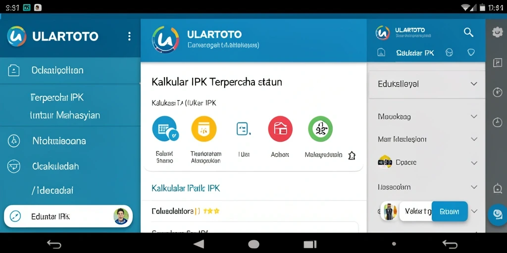 Antarmuka ULARTOTO yang mudah dan intuitif untuk Kalkulator IPK.